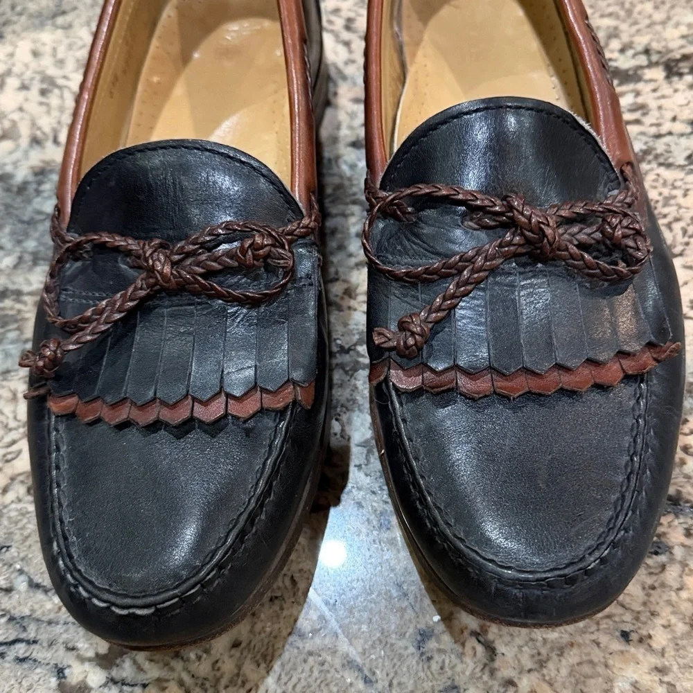 Allen Edmonds Black and Brown Leather Loafers